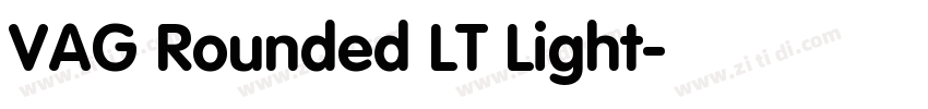 VAG Rounded LT Light字体转换